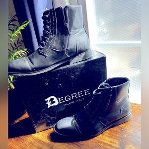 Navy blue dress boots from degree • size 12 •